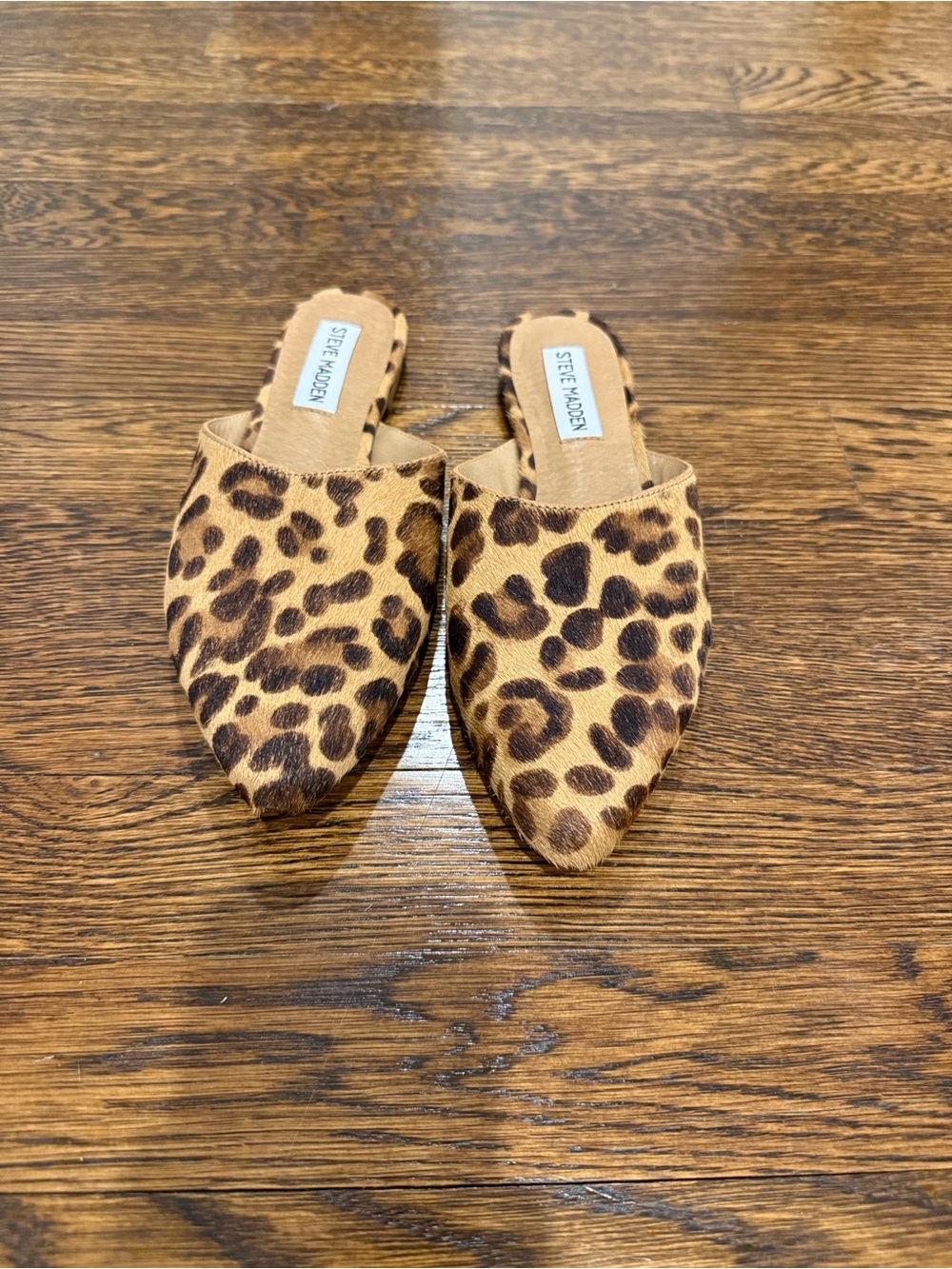Steve Madden Leopard Print Pointed Mules